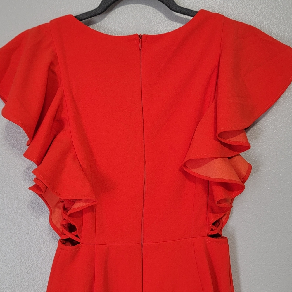 Hello Molly Red Ruffle Mini Dress - Picture 4 of 8